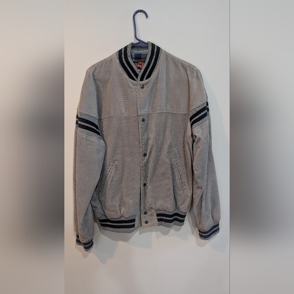 Vintage 1970's Men's Gray Corduroy Jacket
